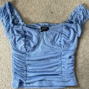 Rue21 light blue corset top